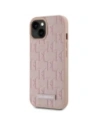 Kup Karl Lagerfeld Leder Monogram Metalllogo MagSafe Apple iPhone 15 pink - KLD22019 - {ean13} - Sklep Home Screen