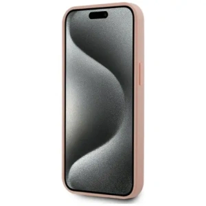 Kup Etui Karl Lagerfeld Leather Monogram Metal Logo MagSafe do Apple iPhone 15 różowy - KLD22019 - {ean13} - Sklep Home Screen