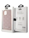 Kup Etui Karl Lagerfeld Leather Monogram Metal Logo MagSafe do Apple iPhone 15 różowy - KLD22019 - {ean13} - Sklep Home Screen