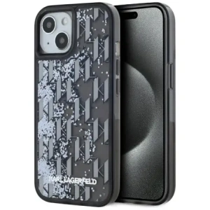 Buy Karl Lagerfeld Liquide Glitter Monogram Gradient Apple iPhone 15 black - KLD22020 - {ean13} - Home Screen Store Europe