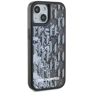 Buy Karl Lagerfeld Liquide Glitter Monogram Gradient Apple iPhone 15 black - KLD22020 - {ean13} - Home Screen Store Europe