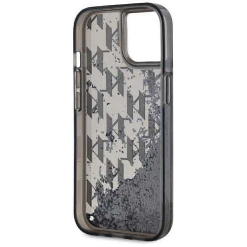 Kup Karl Lagerfeld Tekutý třpytivý monogramový gradient Apple iPhone 15 černý - KLD22020 - {ean13} - Sklep Home Screen