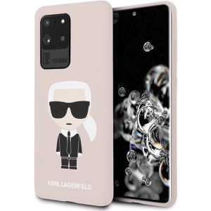 Kup Etui Karl Lagerfeld KLHCS69SLFKPI Samsung Galaxy S20 Ultra hardcase jasnoróżowy/pink Silicone Iconic - KLD293PNK - {ean13} - Sklep Home Screen