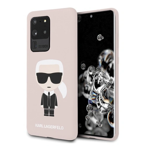 Kup Etui Karl Lagerfeld KLHCS69SLFKPI Samsung Galaxy S20 Ultra hardcase světle růžový/pink Silicone Iconic - KLD293PNK - {ean13} - Sklep Home Screen