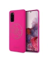 Kup Etui Guess GUHCS62LS4GFU Samsung Galaxy S20 fuksja/fuchsia hard case Silicone 4G Tone On Tone - GUE523FKS - {ean13} - Sklep Home Screen