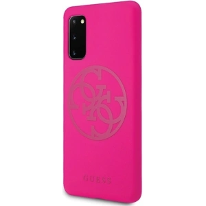 Kup Etui Guess GUHCS62LS4GFU Samsung Galaxy S20 fukszia/fuchsia kemény tok Szilikon 4G Tone On Tone - GUE523FKS - {ean13} - Sklep Home Screen