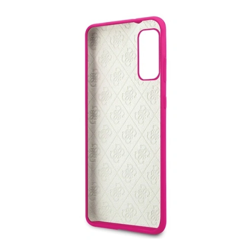 Kup Etui Guess GUHCS62LS4GFU Samsung Galaxy S20 fuksja/fuchsia hard case Silicone 4G Tone On Tone - GUE523FKS - {ean13} - Sklep Home Screen