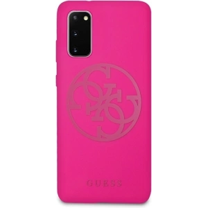 Kup Etui Guess GUHCS62LS4GFU Samsung Galaxy S20 fukszia/fuchsia kemény tok Szilikon 4G Tone On Tone - GUE523FKS - {ean13} - Sklep Home Screen