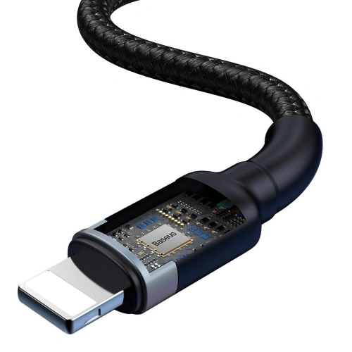 Kup Cablu USB / USB Tip C - Lightning Baseus Cafule PD 18W 2,4A 480 Mbps 1,2m (negru-gri) - BSU1502BLKGRY - {ean13} - Sklep Home Screen