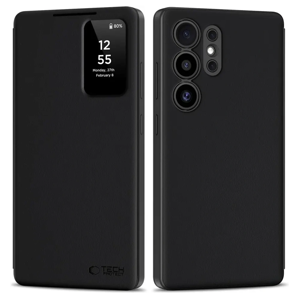 Etui z klapką Tech-Protect Smart Wallet Samsung Galaxy S25 Ultra Matte Black