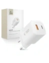 Tech-Protect NCM33W 2-portový USB-A, USB-C síťový nabíječ PD 33W / QC3.0 bílý