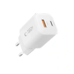 Kup Ładowarka sieciowa Tech-Protect NCM33W 2-port USB-A, USB-C Network Charger PD 33W / QC3.0 White - THP4120 - {ean13} - Sklep Home Screen