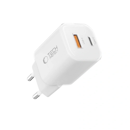 Kup Tech-Protect NCM33W 2-Port USB-A, USB-C Netzladegerät PD 33W / QC3.0 Weiß - THP4120 - {ean13} - Sklep Home Screen
