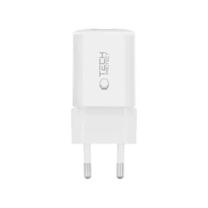 Kup Ładowarka sieciowa Tech-Protect NCM33W 2-port USB-A, USB-C Network Charger PD 33W / QC3.0 White - THP4120 - {ean13} - Sklep Home Screen