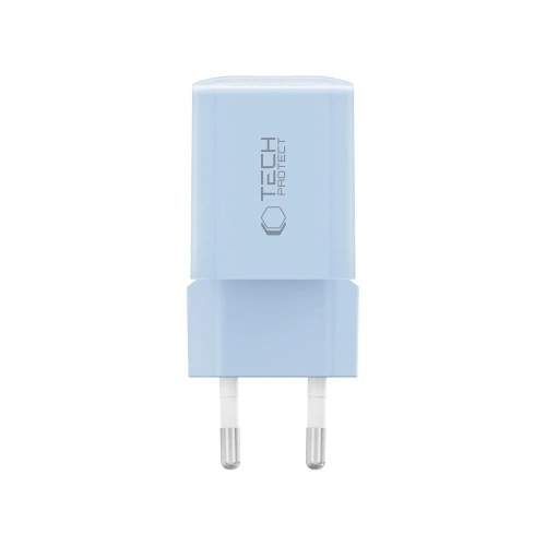 Kup Tech-Protect NCM33W Încărcător de rețea cu 2 porturi USB-A, USB-C PD 33W / QC3.0 Albastru deschis - THP4121 - {ean13} - Sklep Home Screen