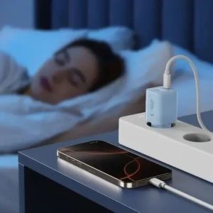 Kup Ładowarka sieciowa Tech-Protect NCM33W 2-port USB-A, USB-C Network Charger PD 33W / QC3.0 Baby Blue - THP4121 - {ean13} - Sklep Home Screen
