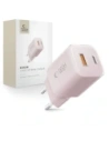 Tech-Protect NCM33W 2-Port USB-A, USB-C Netzladegerät PD 33W / QC3.0 Baby Pink
