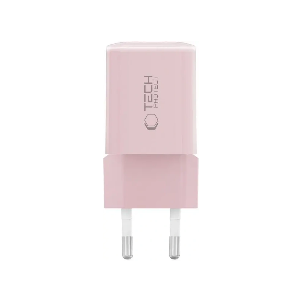 Ładowarka sieciowa Tech-Protect NCM33W 2-port USB-A, USB-C Network Charger PD 33W / QC3.0 Baby Pink