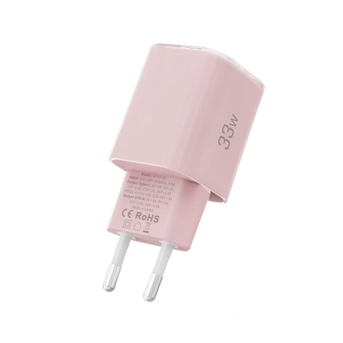 Kup Tech-Protect NCM33W Încărcător de rețea cu 2 porturi USB-A, USB-C PD 33W / QC3.0 Roz bebeluș - THP4122 - {ean13} - Sklep Home Screen