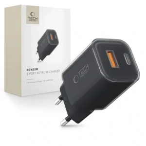 Kup Tech-Protect NCM33W Încărcător de rețea cu 2 porturi USB-A, USB-C PD 33W / QC3.0 Negru - THP4124 - {ean13} - Sklep Home Screen