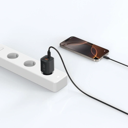 Kup Tech-Protect NCM33W Încărcător de rețea cu 2 porturi USB-A, USB-C PD 33W / QC3.0 Negru - THP4124 - {ean13} - Sklep Home Screen