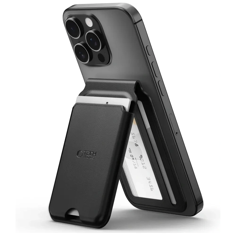 Podstawka Tech-Protect Magwallet Stand MagSafe Universal Magnetic Card Holder Black