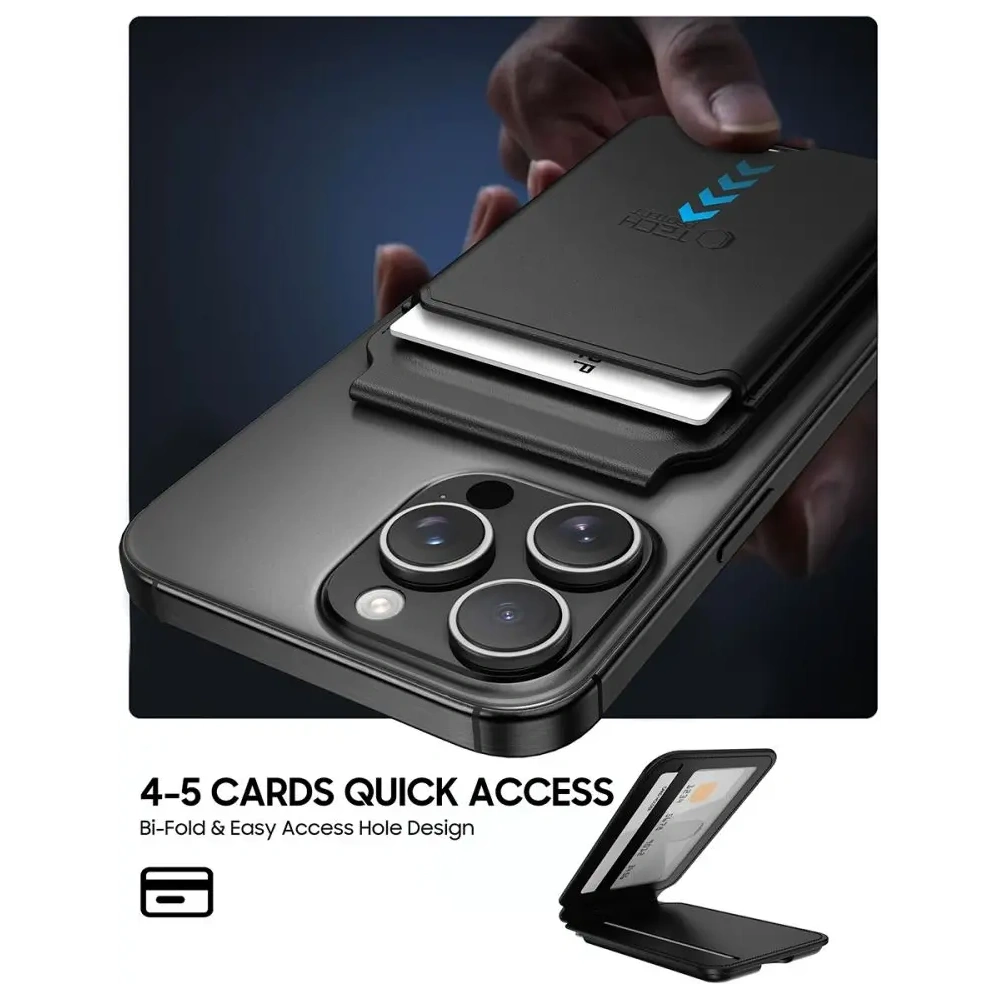 Podstawka Tech-Protect Magwallet Stand MagSafe Universal Magnetic Card Holder Black