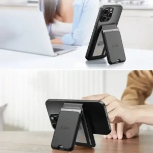 Kup Tech-protect Magwallet Stand Magsafe Universal Magnetic Card Holder Black - THP4125 - {ean13} - Sklep Home Screen
