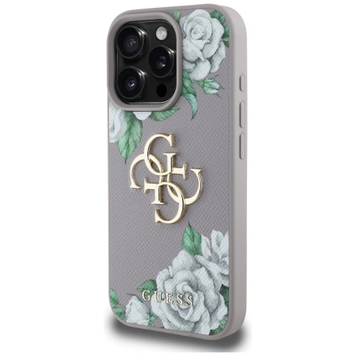 Kup Etui Guess Grained Roses Big 4G logo do Apple iPhone 16 Pro Max fioletowy - GUE4534 - {ean13} - Sklep Home Screen