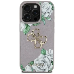 Kup Guess Grained Roses Big 4G Logo Apple iPhone 16 Pro Max lila - GUE4534 - {ean13} - Sklep Home Screen