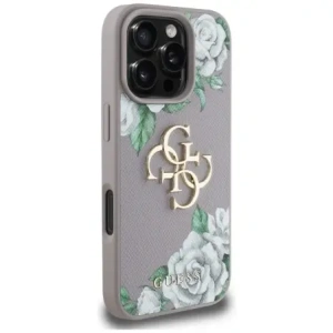 Kup Guess Grained Roses Big 4G Logo Apple iPhone 16 Pro Max lila - GUE4534 - {ean13} - Sklep Home Screen