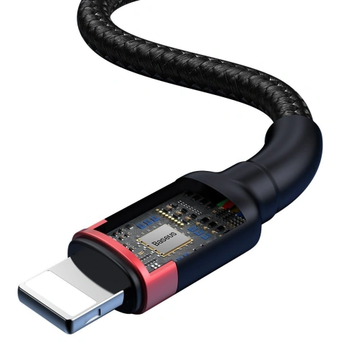 Kup Kabel USB / USB Typ C - Lightning Baseus Cafule PD 18W 2,4A 480 Mbps 1,2m (černo-červený) - BSU1503BLKRED - {ean13} - Sklep Home Screen
