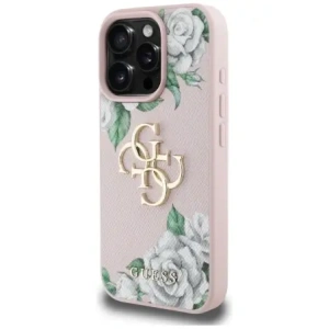 Kup Guess Grained Roses Big 4G Logo Apple iPhone 16 Pro Max rosa - GUE4536 - {ean13} - Sklep Home Screen