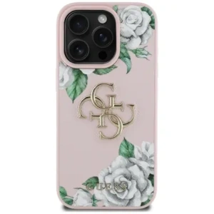 Kup Guess Grained Roses Big 4G Logo Apple iPhone 16 Pro Max rosa - GUE4536 - {ean13} - Sklep Home Screen