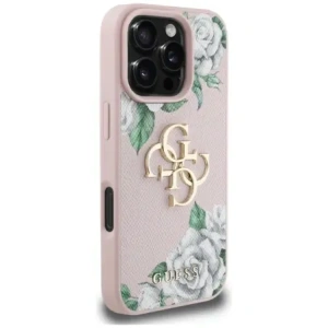 Kup Guess Grained Roses Big 4G Logo Apple iPhone 16 Pro Max rosa - GUE4536 - {ean13} - Sklep Home Screen