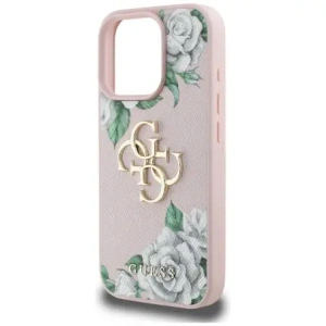 Kup Guess Grained Roses Big 4G Logo Apple iPhone 16 Pro Max rosa - GUE4536 - {ean13} - Sklep Home Screen