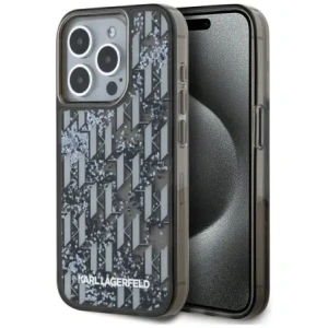 Kup Karl Lagerfeld Liquide Glitter Monogram Gradiens Apple iPhone 15 Pro Max fekete - KLD22022 - {ean13} - Sklep Home Screen