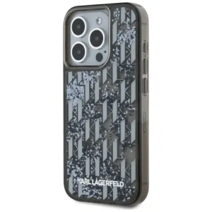 Kup Karl Lagerfeld Liquide Glitter Monogram Gradient Apple iPhone 15 Pro Max negru - KLD22022 - {ean13} - Sklep Home Screen