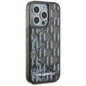 Kup Karl Lagerfeld Liquide Glitter Monogram Gradient Apple iPhone 15 Pro Max negru - KLD22022 - {ean13} - Sklep Home Screen