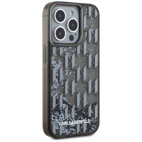 Kup Karl Lagerfeld Tekutý třpytivý monogram gradient Apple iPhone 15 Pro Max černý - KLD22022 - {ean13} - Sklep Home Screen
