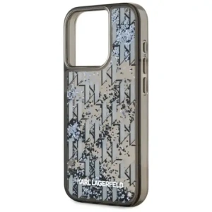 Kup Karl Lagerfeld Liquide Glitter Monogram Gradient Apple iPhone 15 Pro Max negru - KLD22022 - {ean13} - Sklep Home Screen
