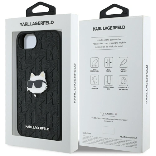 Kup Karl Lagerfeld Monogram Choupette Hlava Pin Apple iPhone 16e černá - KLD22023 - {ean13} - Sklep Home Screen