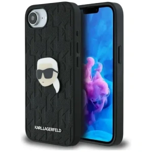 Kup Karl Lagerfeld Monogram Karl Head Pin Apple iPhone 16e fekete - KLD22024 - {ean13} - Sklep Home Screen