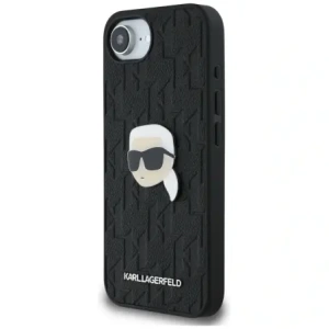 Kup Karl Lagerfeld Monogram Karl Kopf Pin Apple iPhone 16e schwarz - KLD22024 - {ean13} - Sklep Home Screen