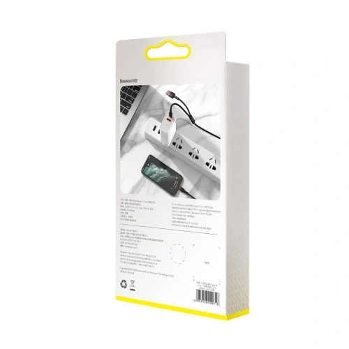 Kup Kabel USB / USB Tip C - Lightning Baseus Cafule PD 18W 2,4A 480 Mbps 1,2m (negru-roșu) - BSU1503BLKRED - {ean13} - Sklep Home Screen