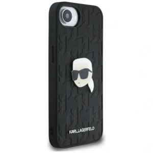 Kup Karl Lagerfeld Monogram Karl Kopf Pin Apple iPhone 16e schwarz - KLD22024 - {ean13} - Sklep Home Screen