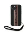 Karl Lagerfeld Saffiano Athleisure Dungi Cord Apple iPhone 15 negru-roșu