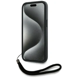 Buy Karl Lagerfeld Saffiano Athleisure Stripes Cord Apple iPhone 15 black-red - KLD22025 - {ean13} - Home Screen Store Europe
