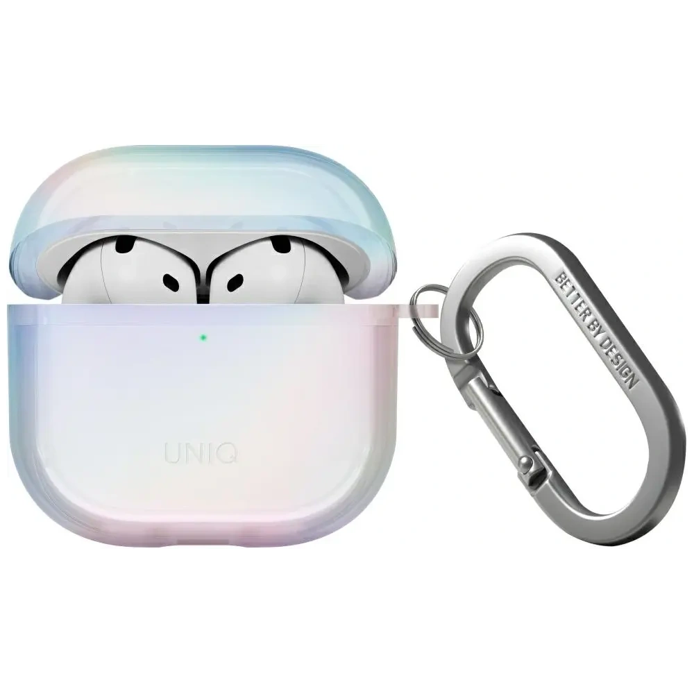 Etui UNIQ Iridescia do Apple AirPods 4 Hang Case holo quartz