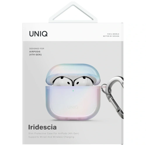 Kup UNIQ Iridescia Apple AirPods 4 Hangetui holo-quarz - UNIQ1528 - {ean13} - Sklep Home Screen